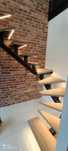 Schody metalowe, stalowe industrialne. LOFT, spawane, lakier proszkowy