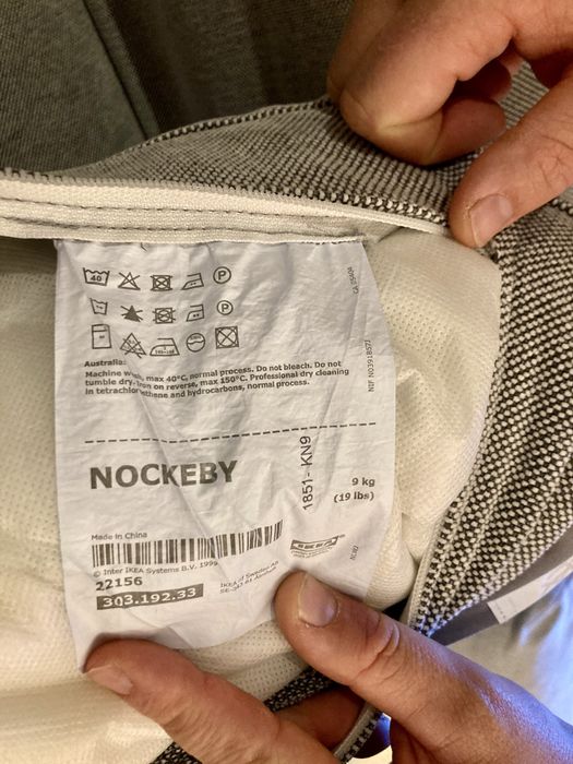 Ikea Nockeby sofá 3 lugares com chaise longue