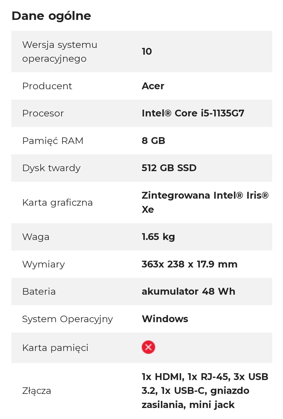 Acer Aspire 5 a515-56 ! bdb /i5/8gb/500gb ssd/