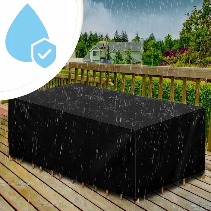 Pokrowiec Wodoodporny Na Meble Ogrodowe Mocny Wytrzymały 220x105x105cm