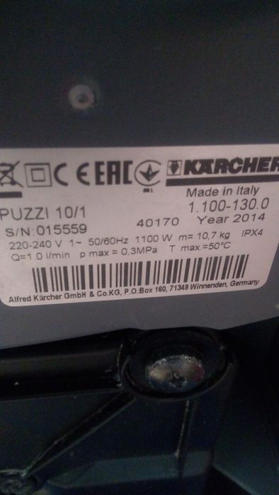 Skradziono Karcher Puzii 10/1 i generator ozonu