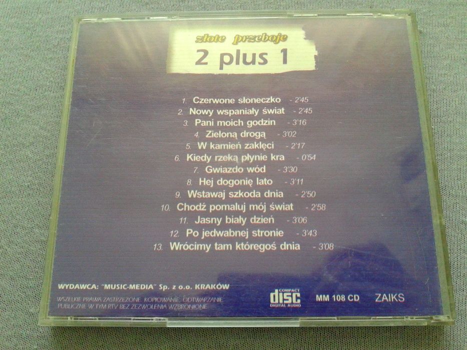 2 plus 1 - Złote Przeboje CD