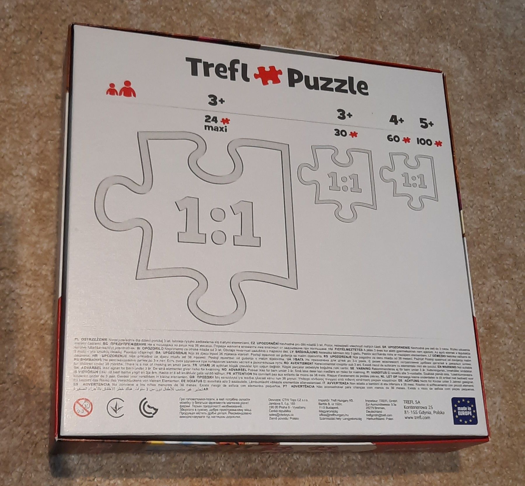 Puzzle 4 w 1 Masza I Niedźwiedź 4+