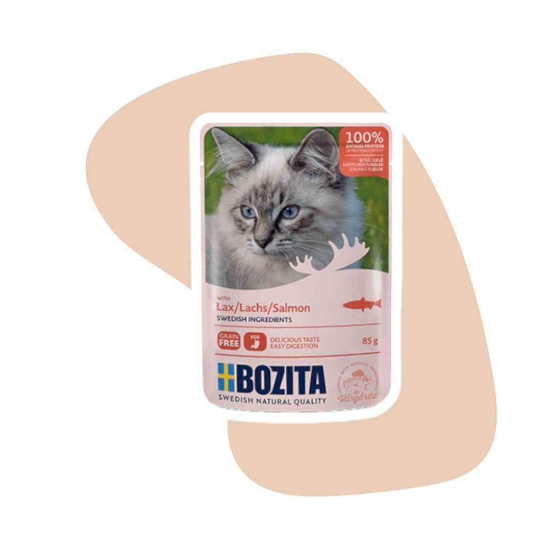 Bozita Cat Salmon Łosoś w galaretce 10x85g Karma mokra