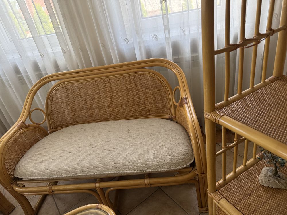 Meble rattan komplet