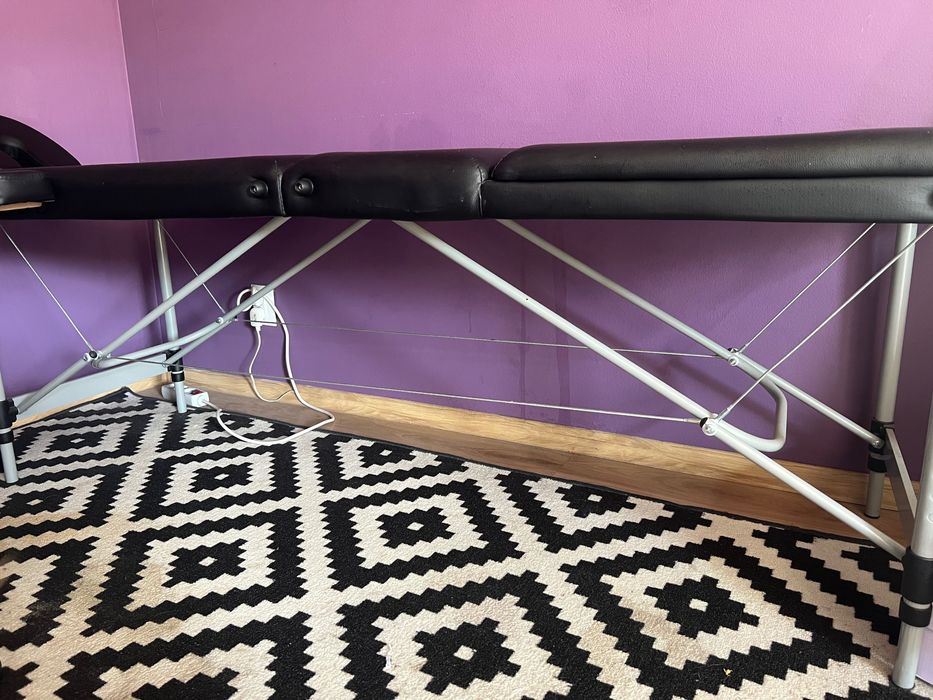 Leżanka/ stół do tatuażu/ masażu KWADRON - aluminium