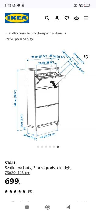 NOWA Szafka na buty IKEA STALL