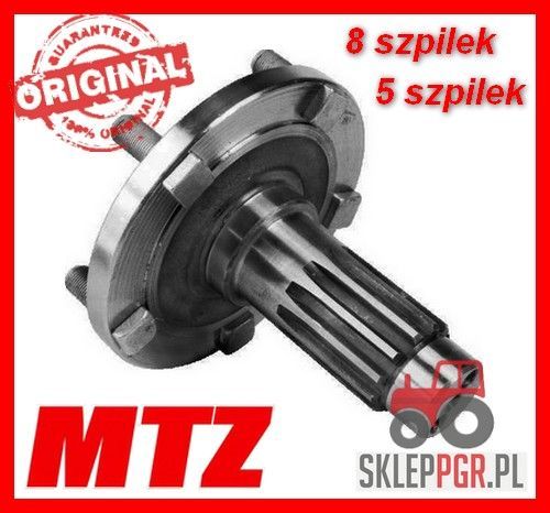 Wał koła przedniego MTZ N/T 8 szpilek ORG / w ofercie S/T 5 szpilek