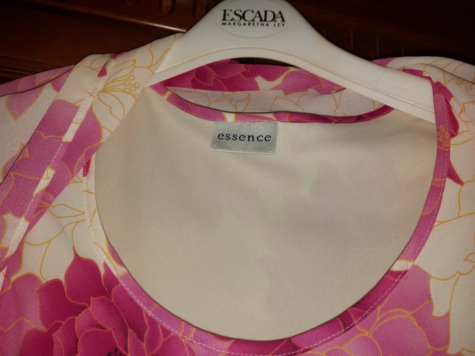 Elegancka długa sukienka bez rękawów z szalem UK20 EU48