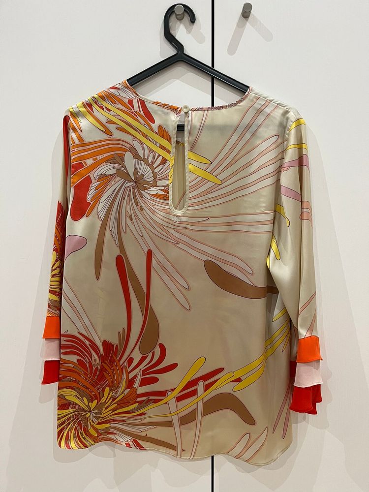 Camisola estampada com mangas 3/4 e com efeito tam M da marca S. Campo