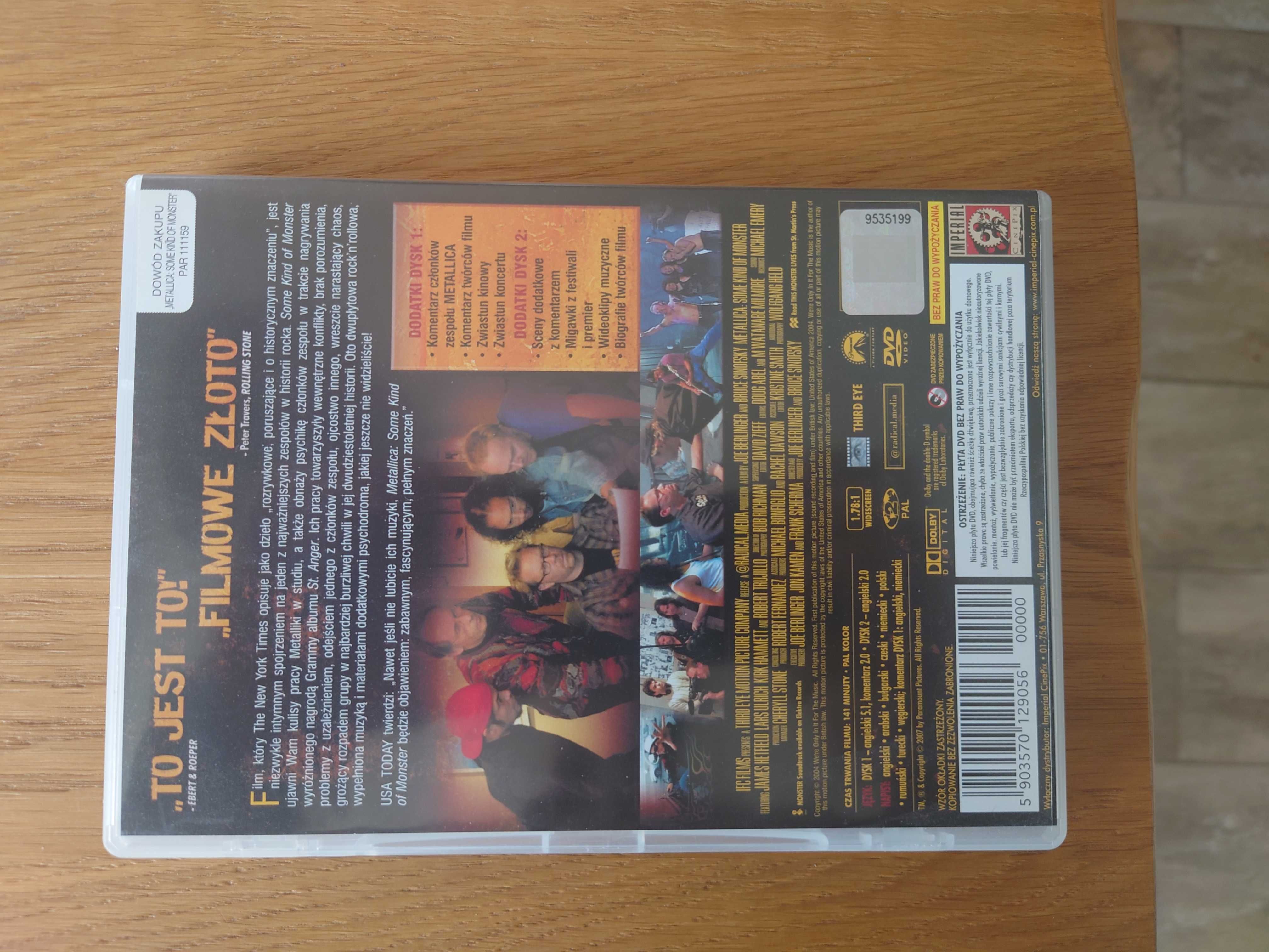 Metallica Quebec Magnetic i Some kind of monster DVD