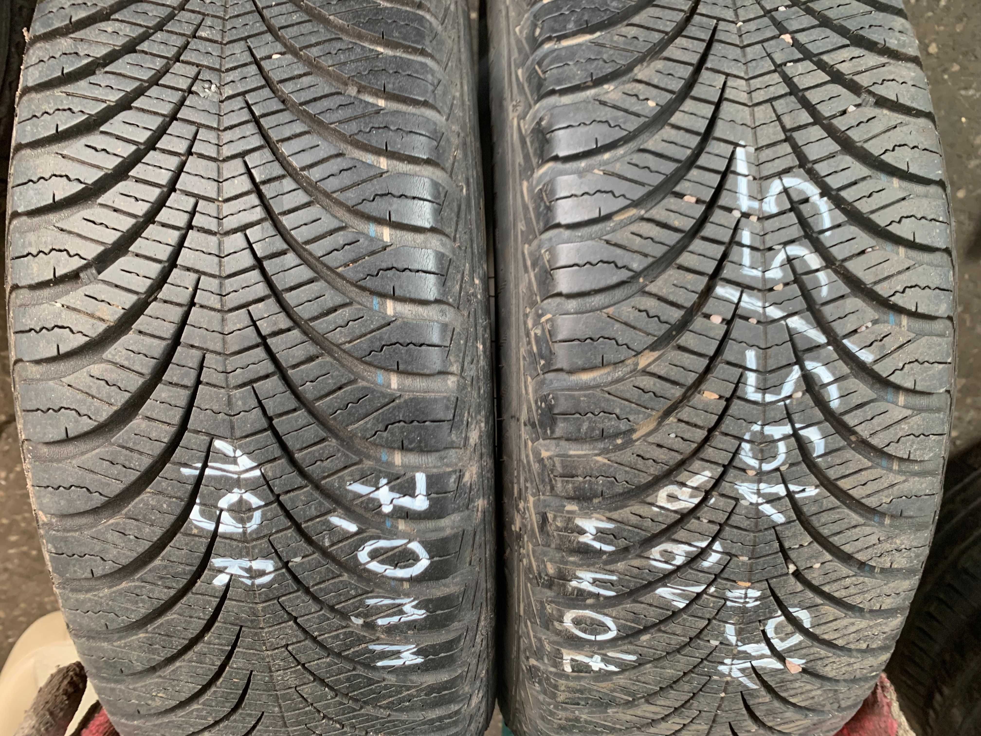 OPONY GOODYEAR CAŁOROCZNE 195 55 R 16 2019 rok bieżnik 7,0mm para 2szt