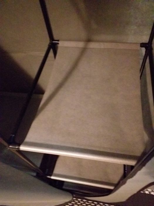 Roupeiro lona resistente 5prateleira,varão p cabides,2cores,PREÇO UNID