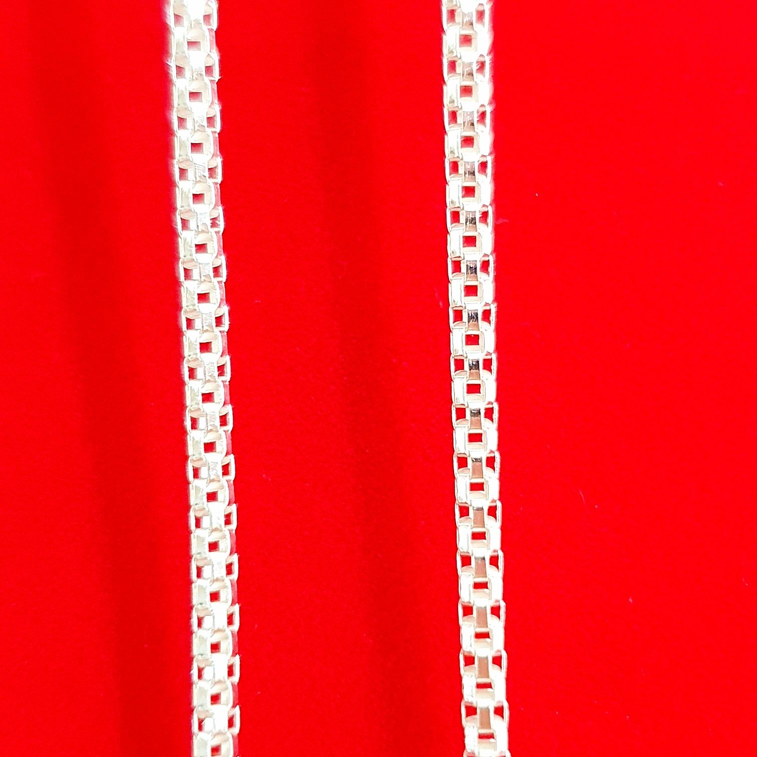 Łańcuszek nowy srebrny 55cm 4,4g splot coreana