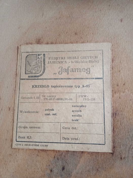 Krzesła tapicerowane Jasienica A-85