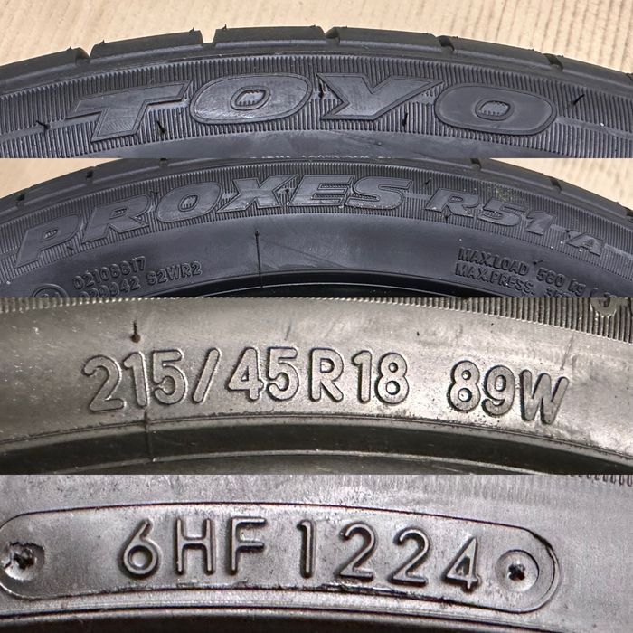 Komplet nowych opon Toyo 215/45/18 2024r cena za komplet wysyłka