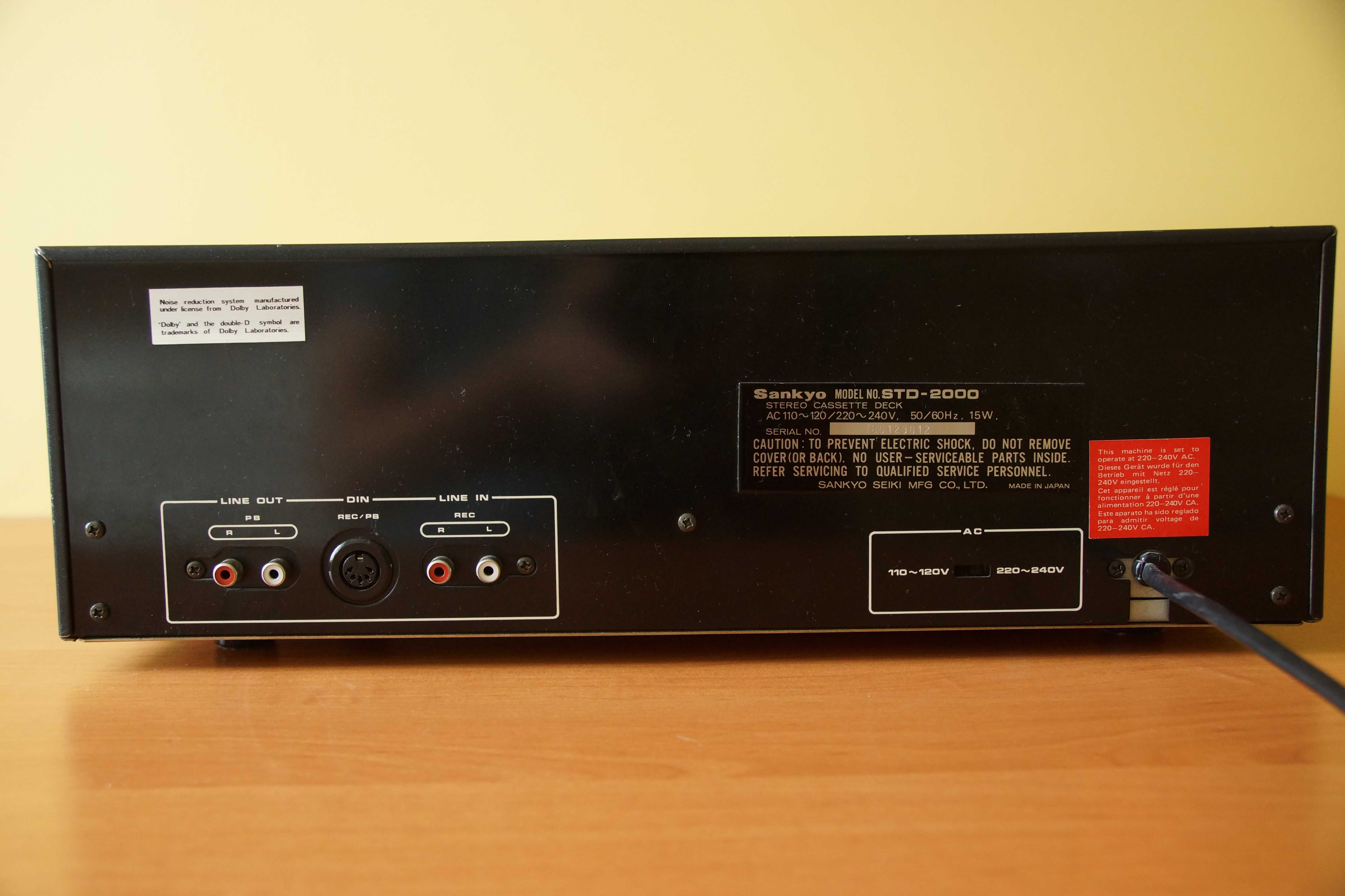 Sankyo STD-2000 High-end magnetofon kasetowy.