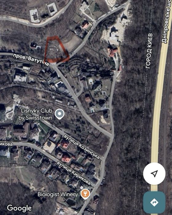 Лісники, провулок Ватутіна 20 соток