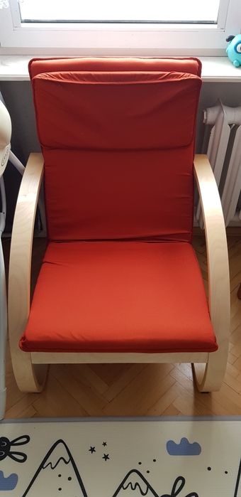 Fotel bujany, kolor rudy