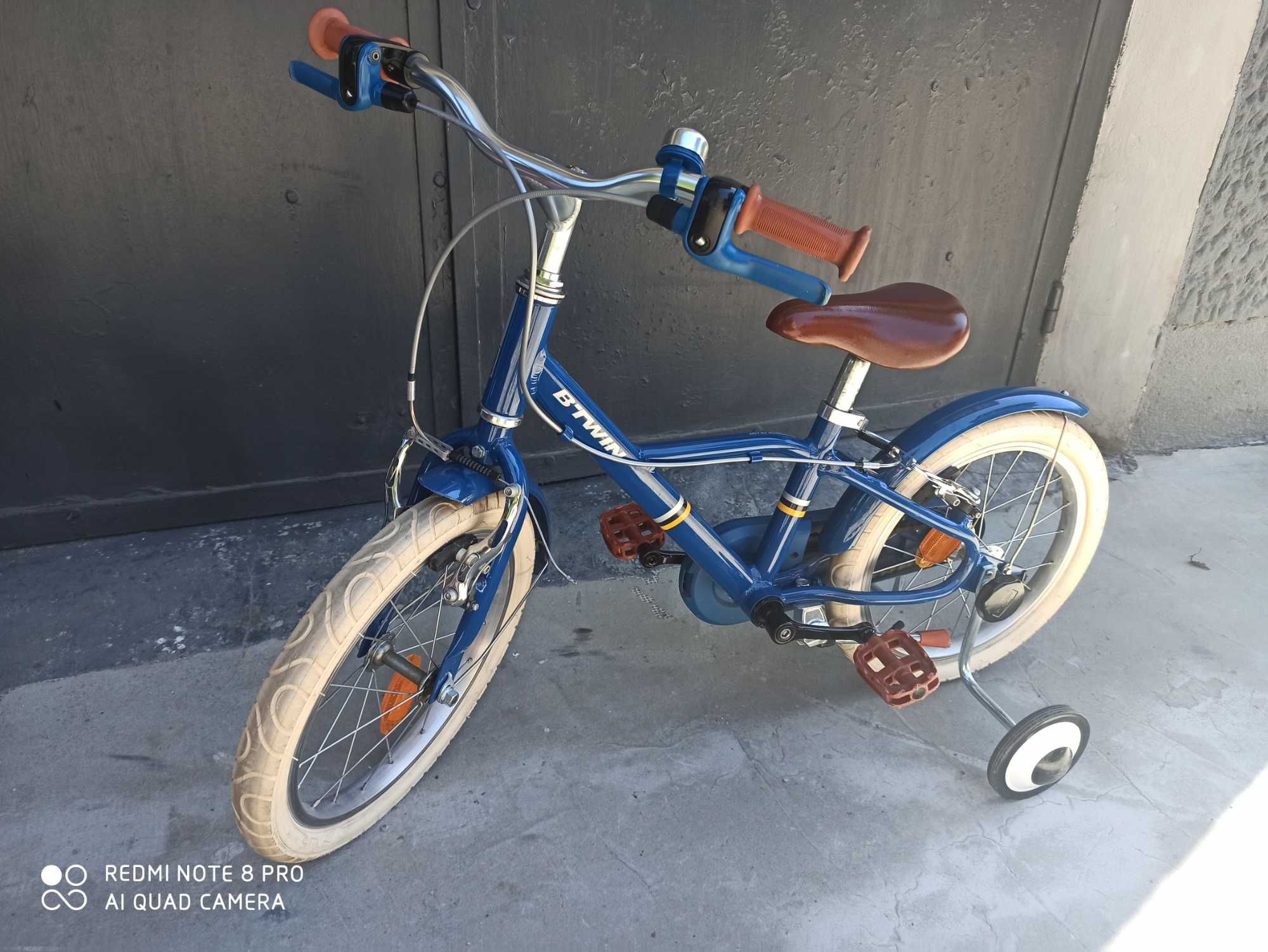 Rowerek Dzieciecy Btwin 16 cali + Kółka ALUMINIOWY-LEKKI-JAK NOWY !