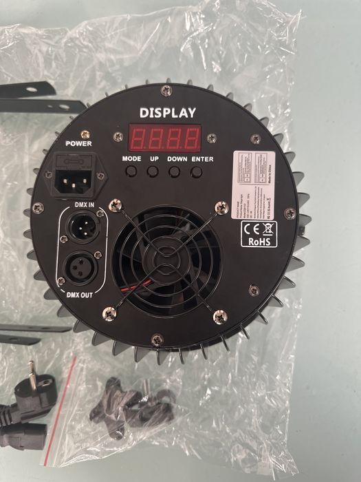 Led Par 200w RGB + UV Profissional com controlo DMX em aluminio