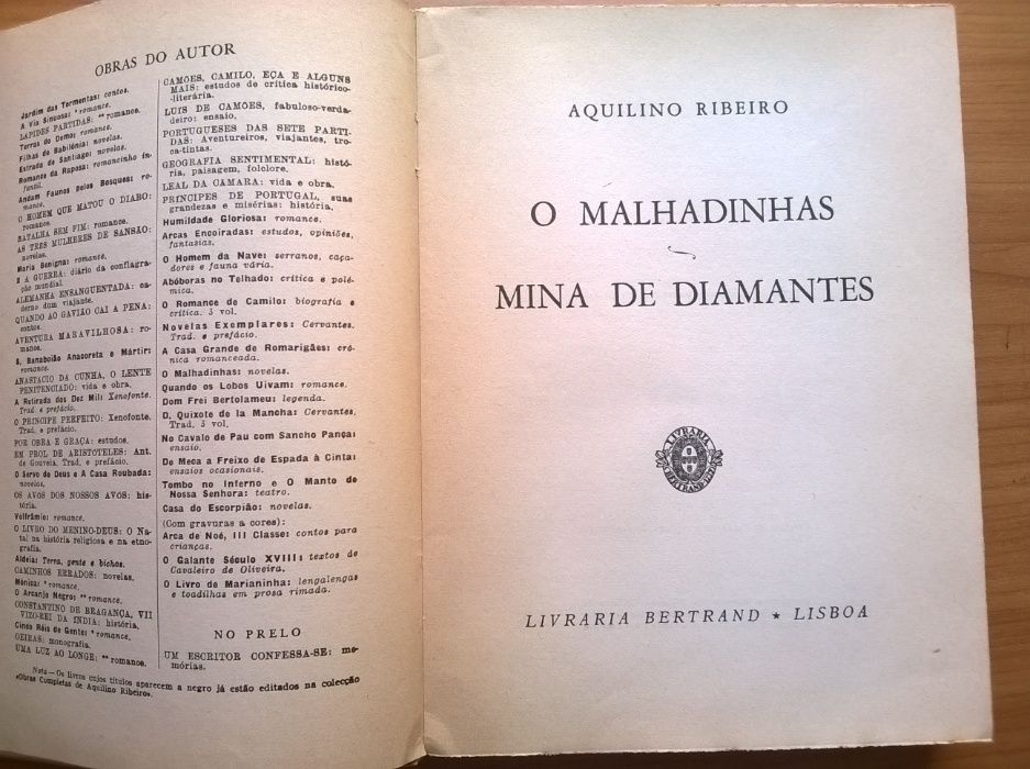 "O Malhadinhas" - Aquilino Ribeiro (portes grátis)
