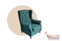 Fotel Uszak w kolorze zielonym