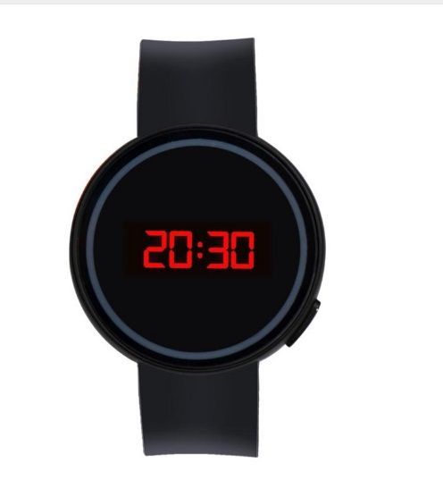 Relógio de pulso preto, Touch Screen LED