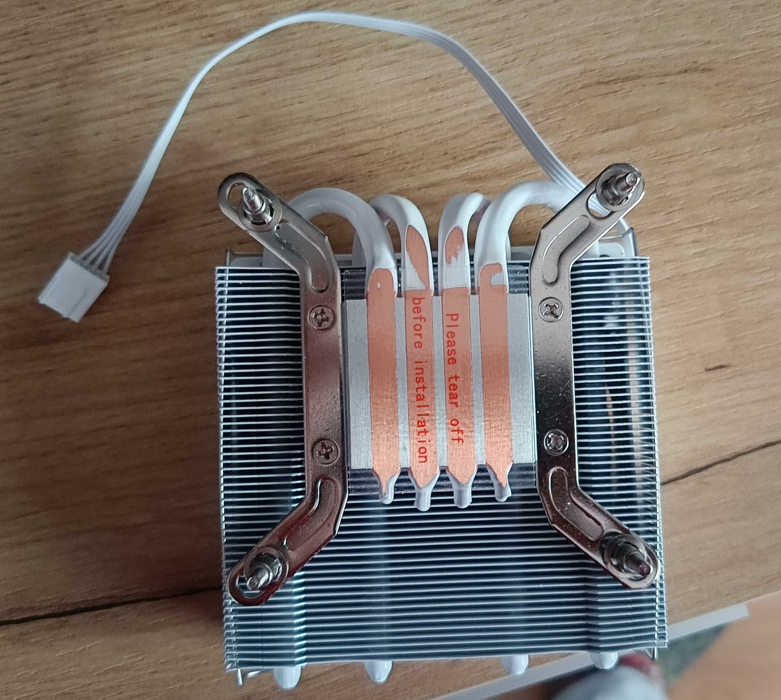 Кулер ITX TISHRIC RGB белый для Intel s1200/s115X/s1700/s1851