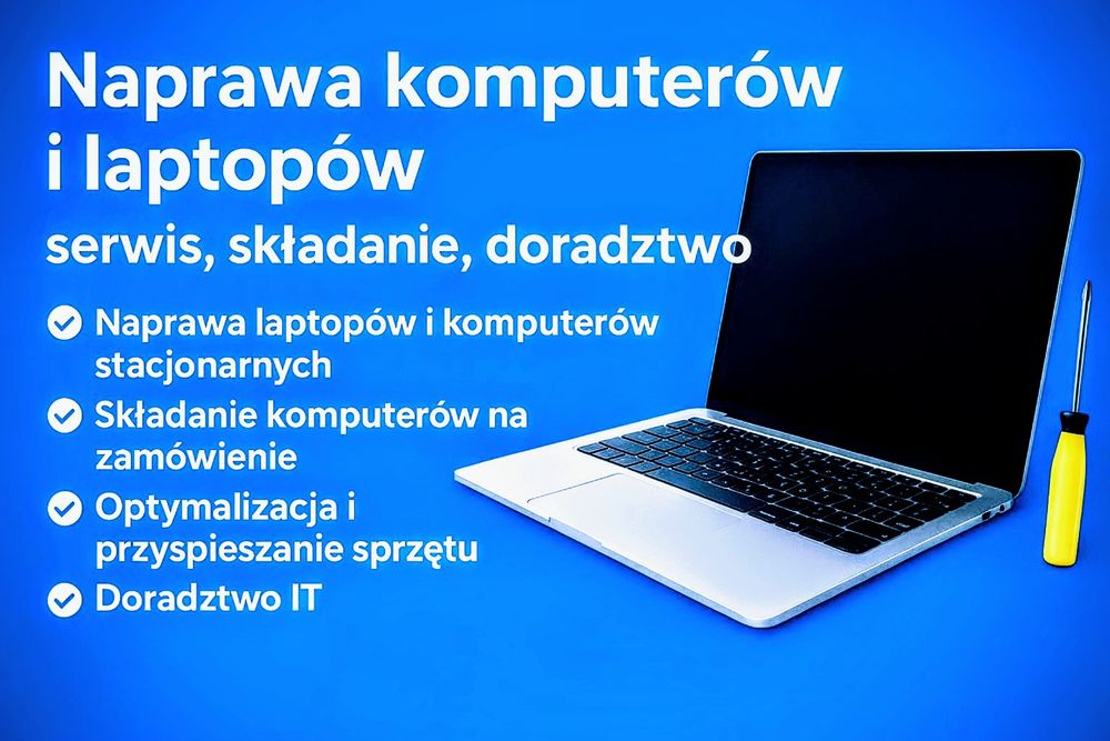 Naprawa i składanie komputerów i laptopów | Serwis IT | Doradztwo