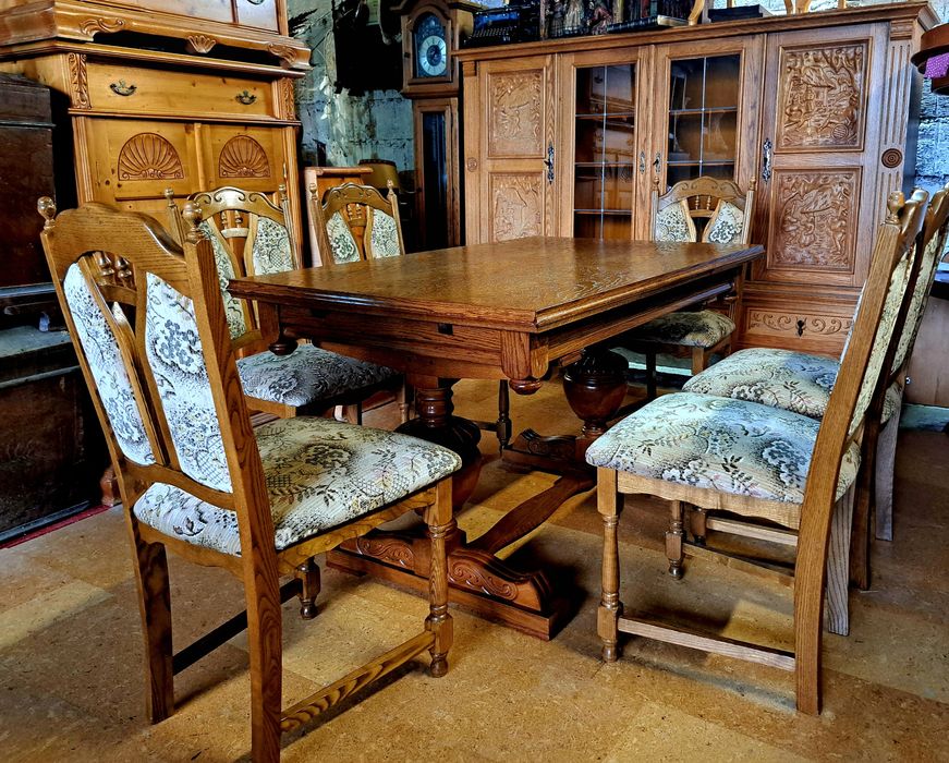 Krzesła dębowe  6 sztuk