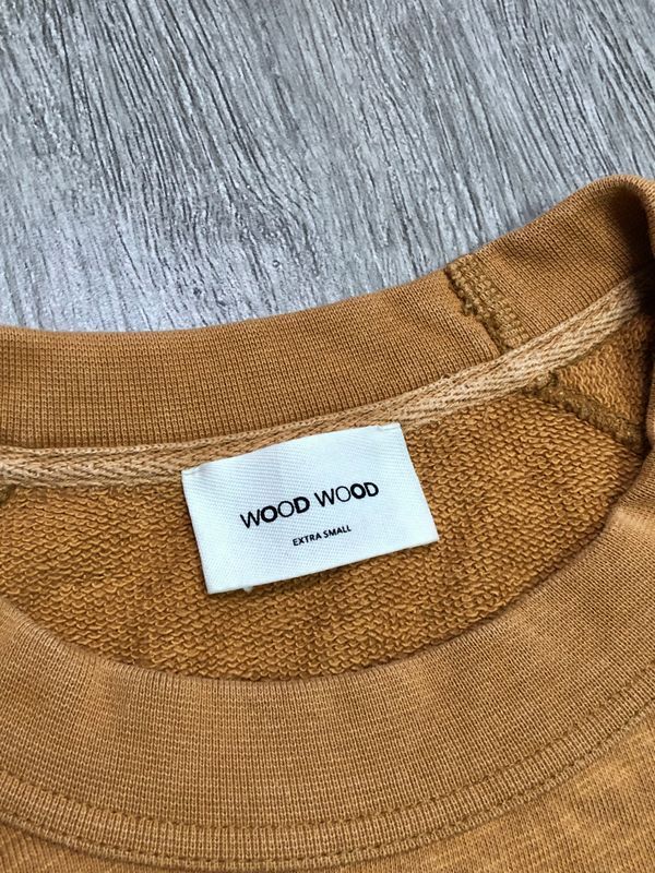 Wood Wood Bluza Cropped Damska Logowana r. XS