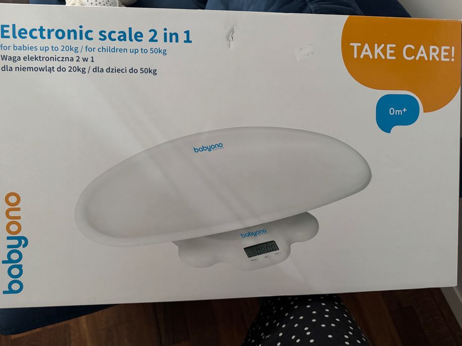 Waga niemowlęca plus podgrzewacz babyono
