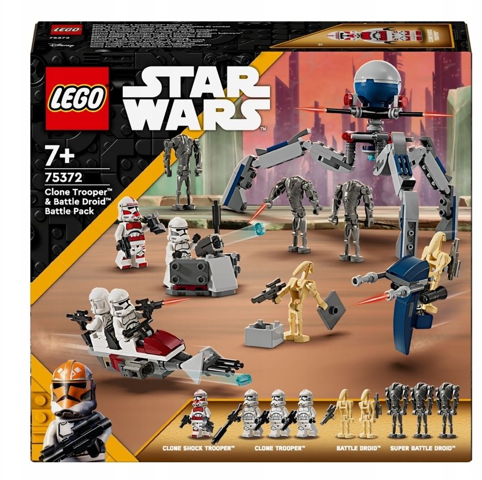 LEGO Star Wars 75372 x3 Pakiet bojowy Clone Trooper i Battle Droid