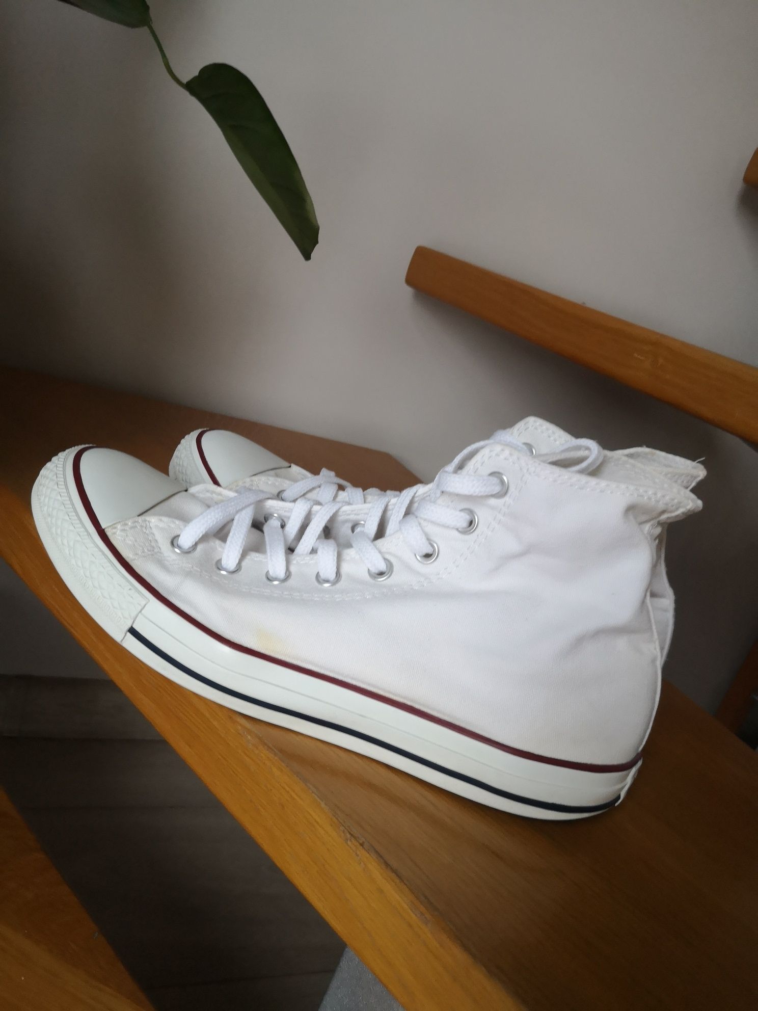 Trampki białe converse uniwersalne roz 44.5 wysokie all star