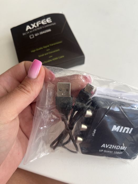 Adapter av/rca na wyjście hdmi