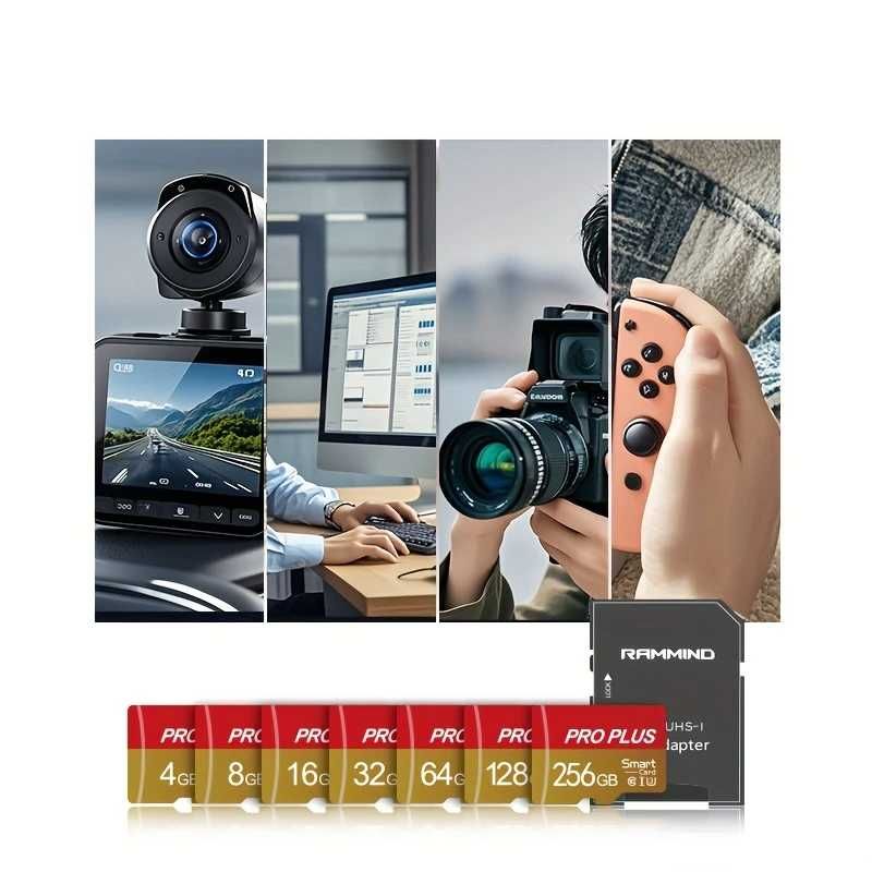 Kartka SD RAMMIND PRO PLUS - 128 GB U3 SDXC Mini Flash Drives+Adapter