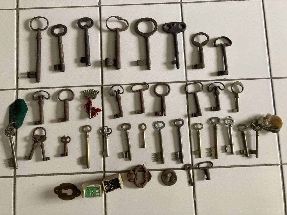 Chaves antigas conjunto de 34