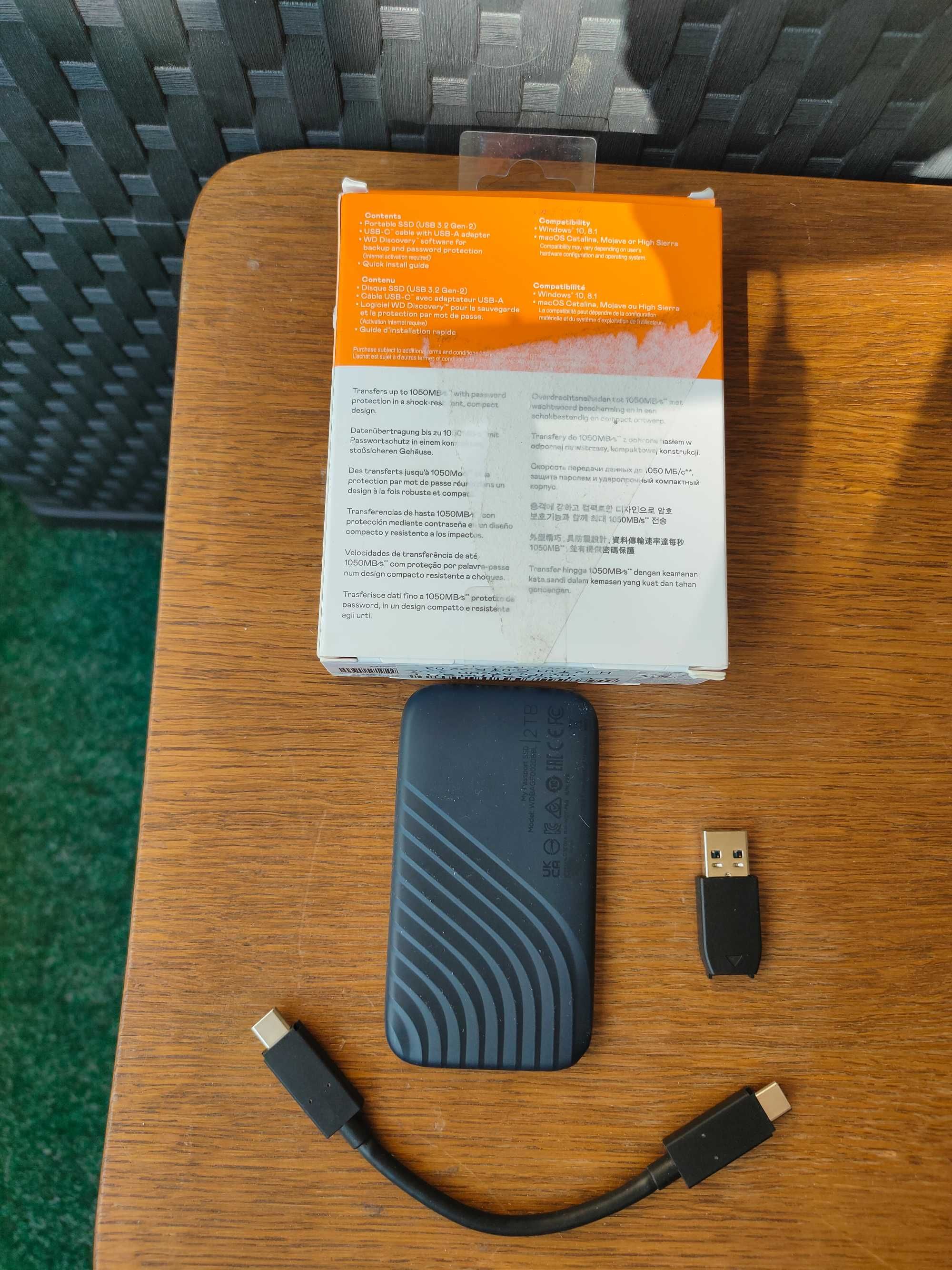 Western Digital  WD My Passport SSD   2 Tb USB 3.2  Gen.2    Type-C