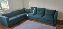 Sofa 320x250cm lavável verde