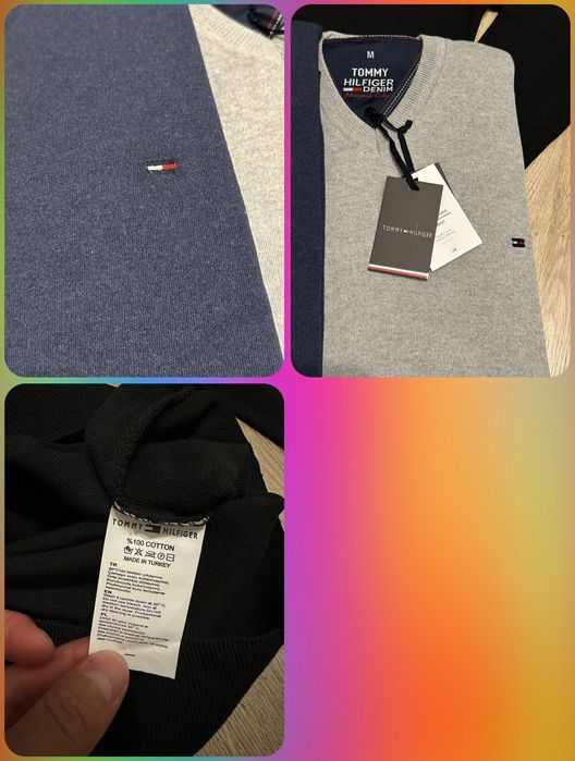 swetry męskie th Ralph Lauren serek i okragle