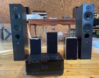 Kino domowe YAMAHA RX-V4A + INDIANA LINE Tesi 561+261+761 Czarny.