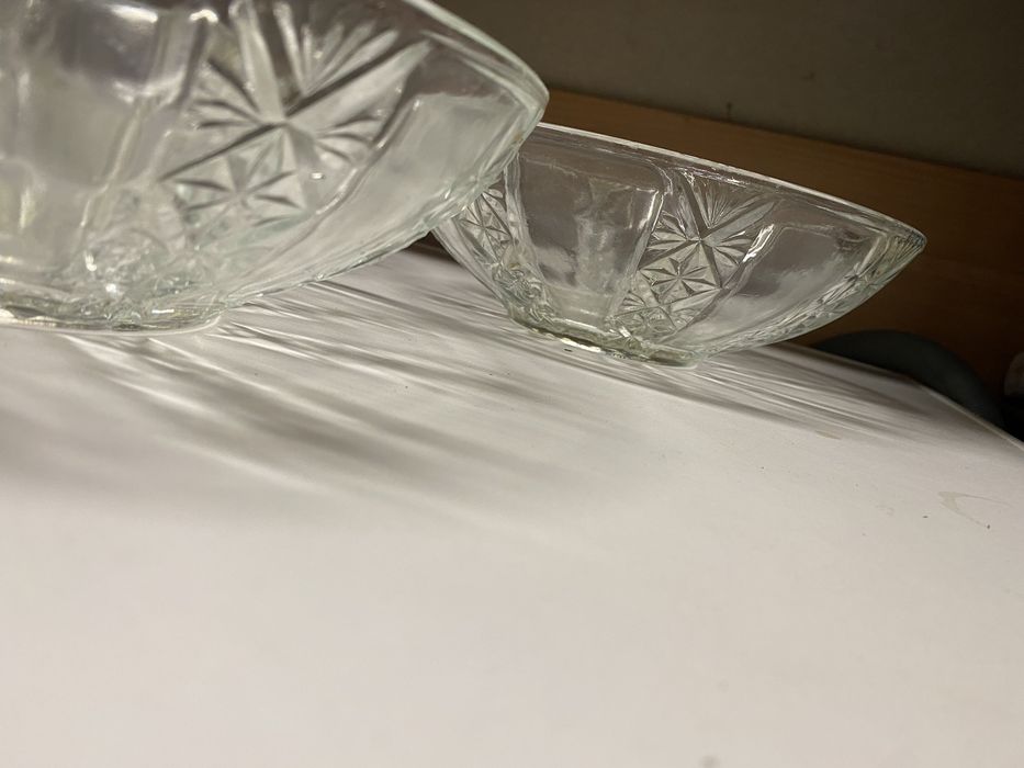 3 misy kryształowe 22,5 x 7,5 cm