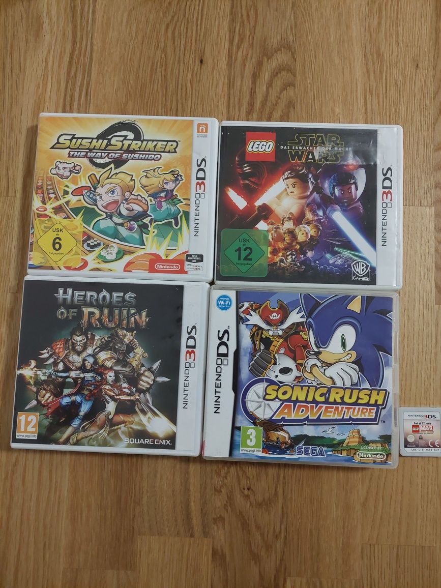 Lote de jogos 3ds e ds