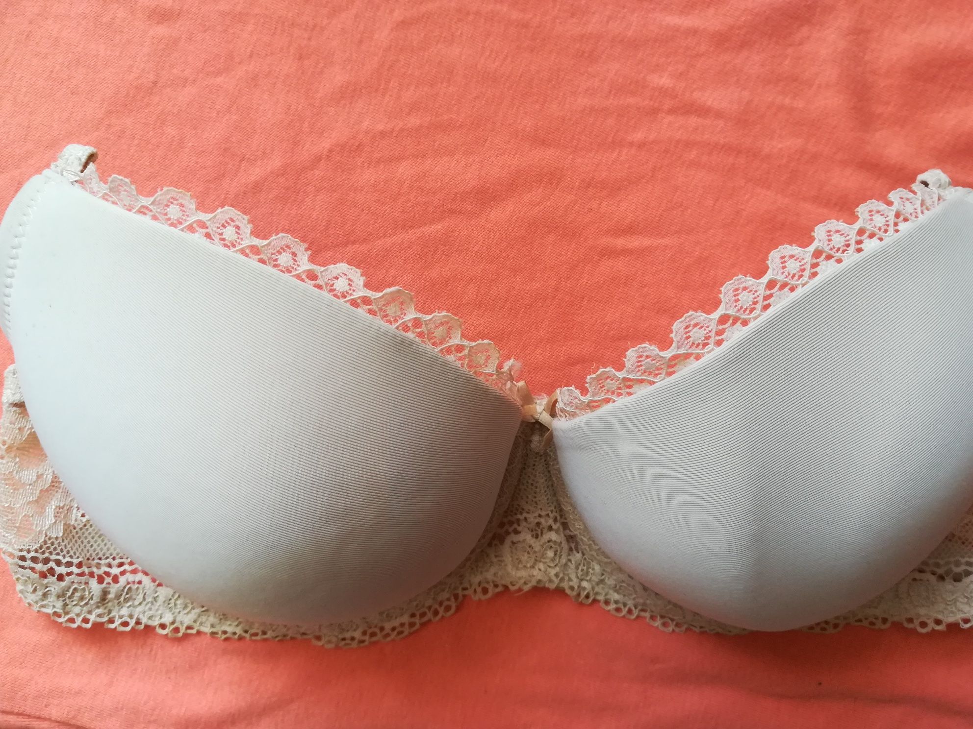 HUNKEMOLLER biustonosz beżowy push-up 70 75 B