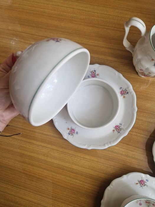 Porcelana Tielsch Wałbrzych - 6-osobowy zestaw kawowy