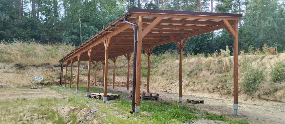 Wiata zadaszenie taras konstrukcja drewniana na wymiar Carport