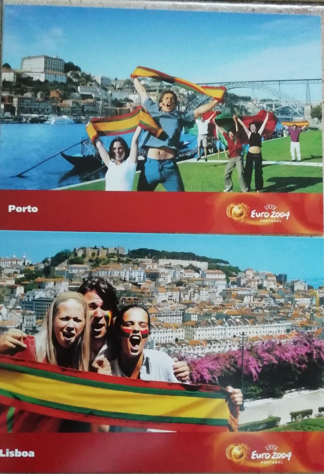 Carteira de bilhetes postais cidades Euro 2004