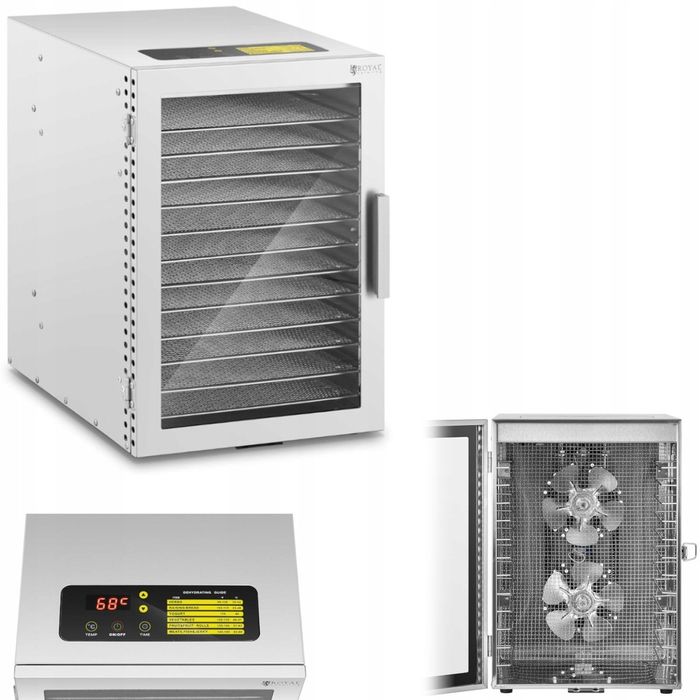 Дегідратор / Сушарка для їжі Royal Catering RCDA-500/45S 800 Вт