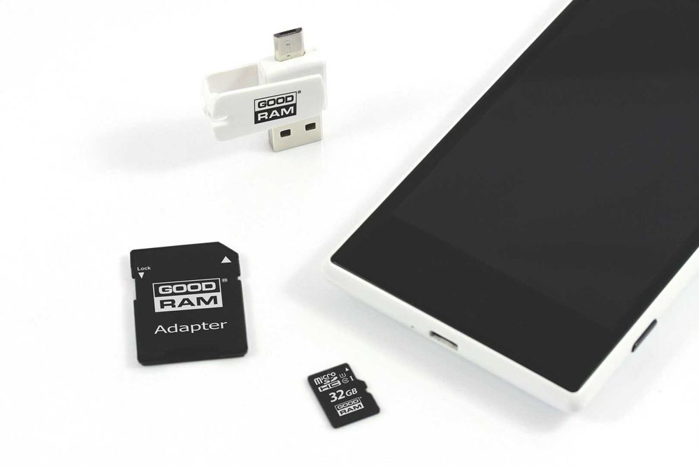 Karta pamięci microSDHC Goodram M1A4-0640R12 32GB + adapter SD i USB